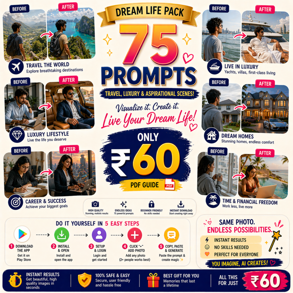 prompt used in digital content workflow for image and text creation